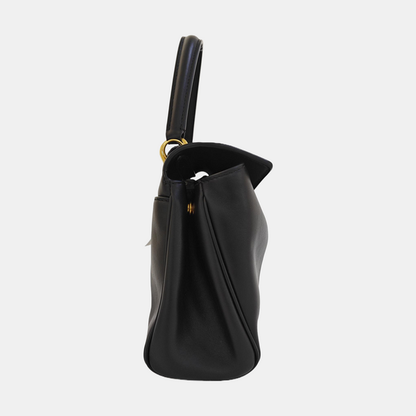 Calfskin Shoulder Bag Mini Black