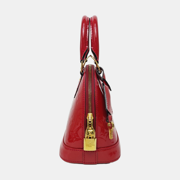 ALMA BB Monogram Patent Leather Red