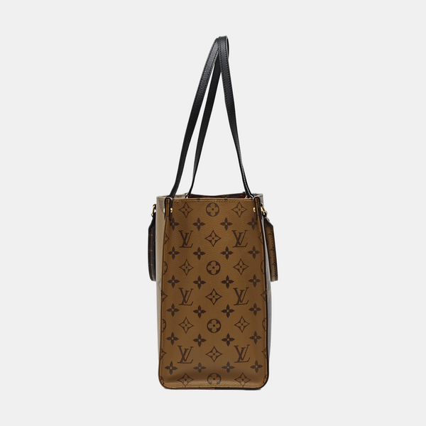 ONTHEGO MM Lona Monogram Revestida Marrón