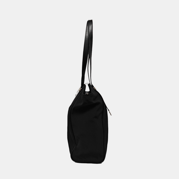 Nylon Top Handle Bag Black