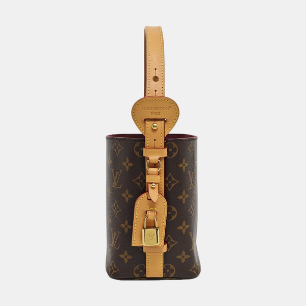 ALL IN BB Monogram Coated Canvas Brown