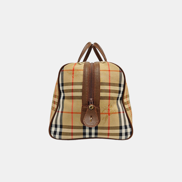 Canvas Top Handle Bag Brown