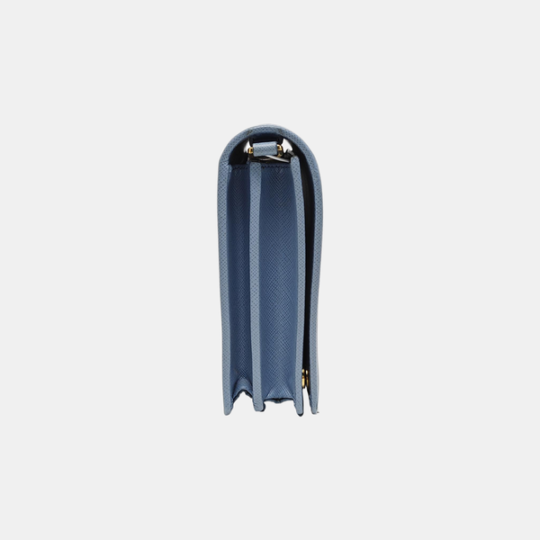 Calfskin Shoulder Bag Blue