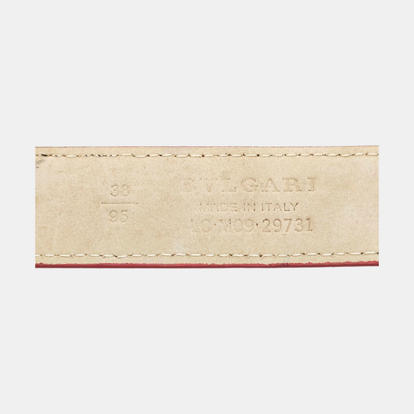Leather Belt Red