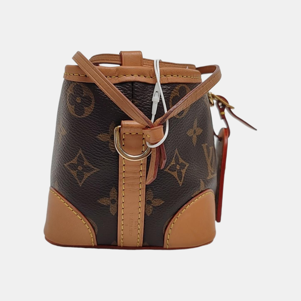 NOÉ Mini Monogram Coated Canvas Brown