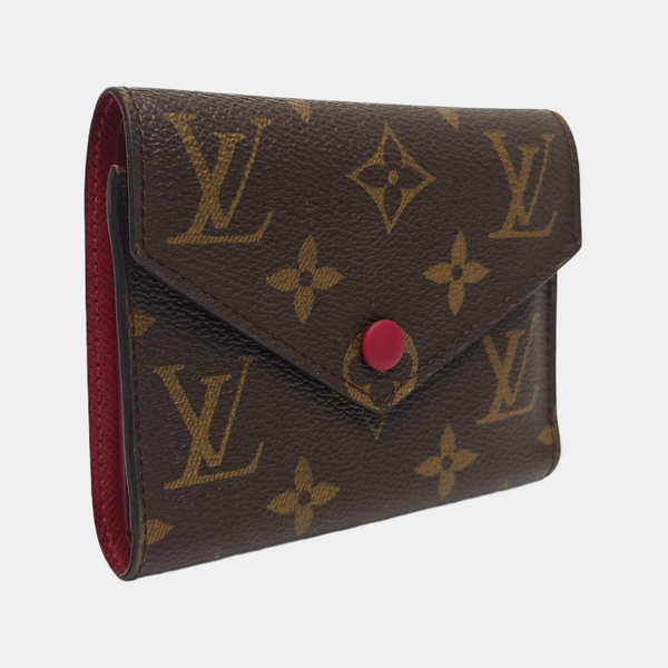 VICTORINE Monogram Coated Canvas Brown Card Holder