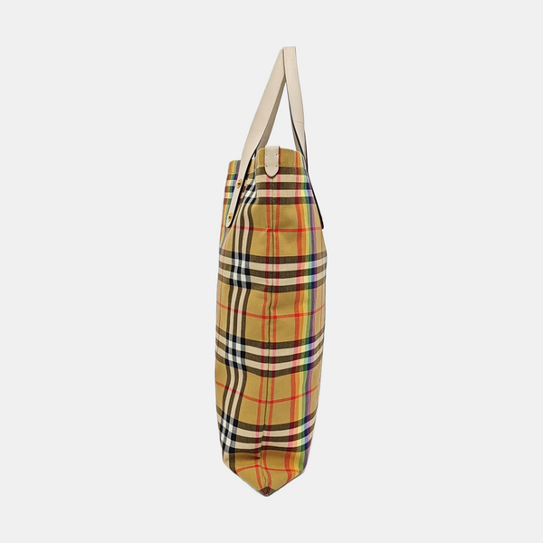Nylon Tote Bag Beige
