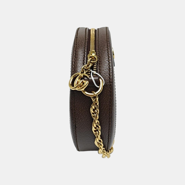 Ophidia Mini Monogram Coated Canvas Beige