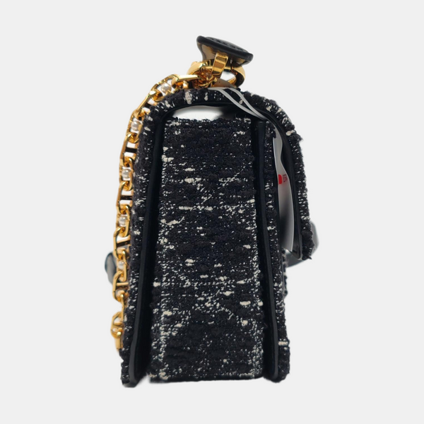 Jolie Small Cannage Wool Black