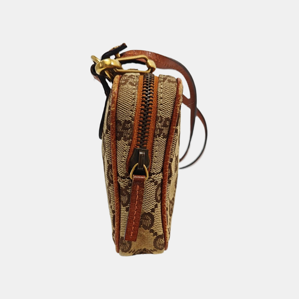 Monogram Canvas Shoulder Bag Beige