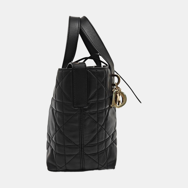 Toujours Small Cannage Calfskin Black