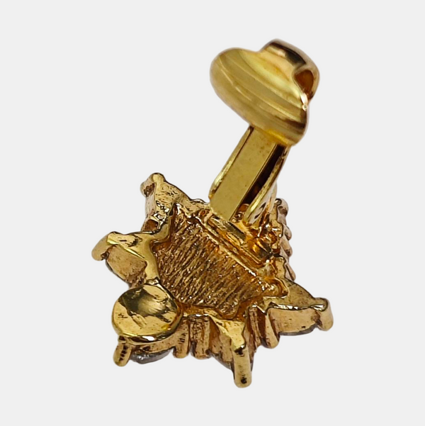 Metal Gold Clip On Earrings