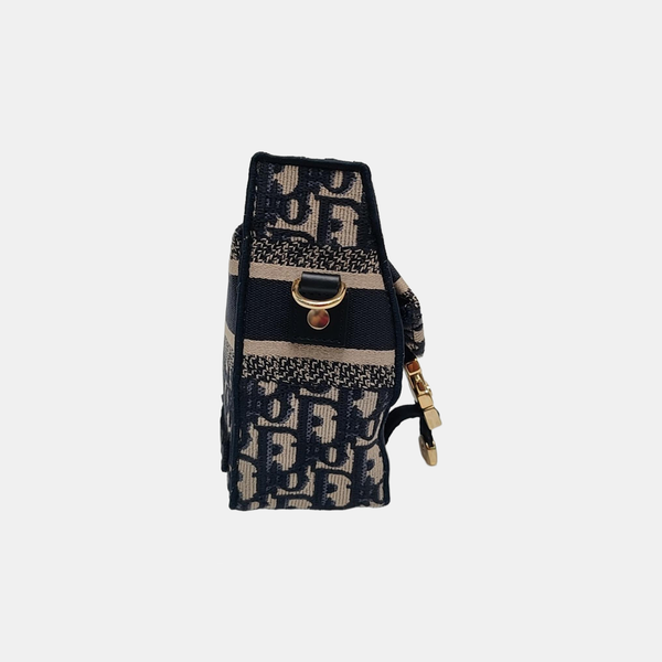 Diorcamp Small Oblique Canvas Blue