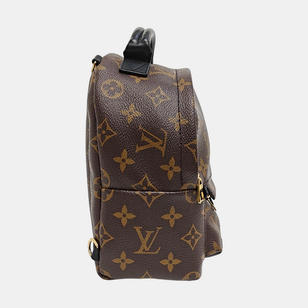 PALM SPRINGS Mini Monogram Coated Canvas Brown