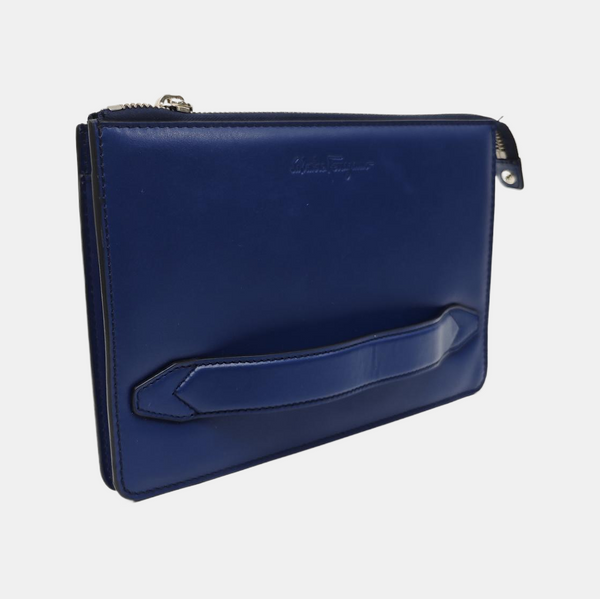Calfskin Clutch Blue