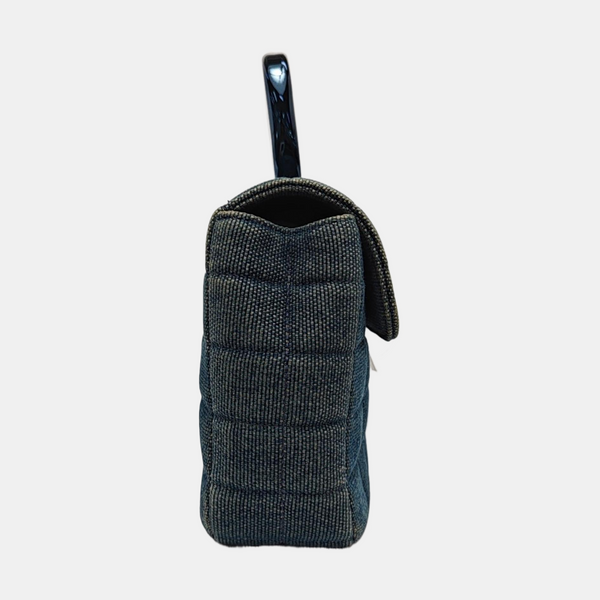 2.55 Quilted Canvas Blue