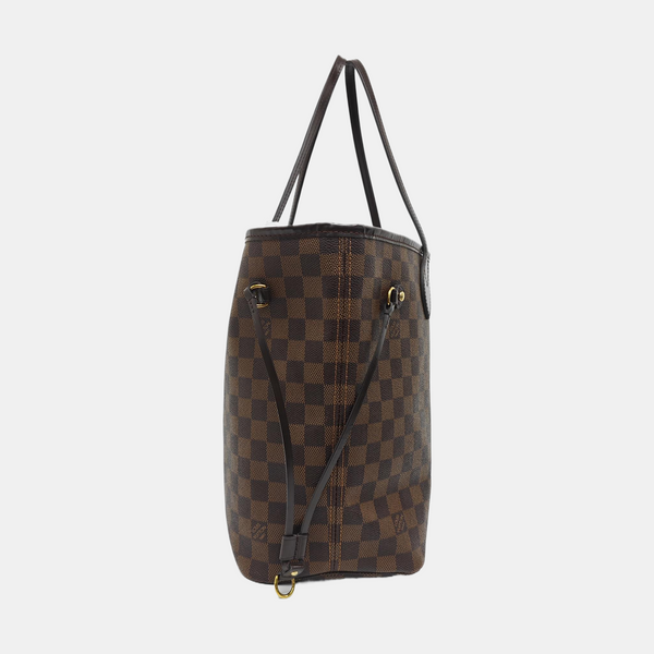 NEVERFULL MM Damier Ebene Coated Canvas Brown