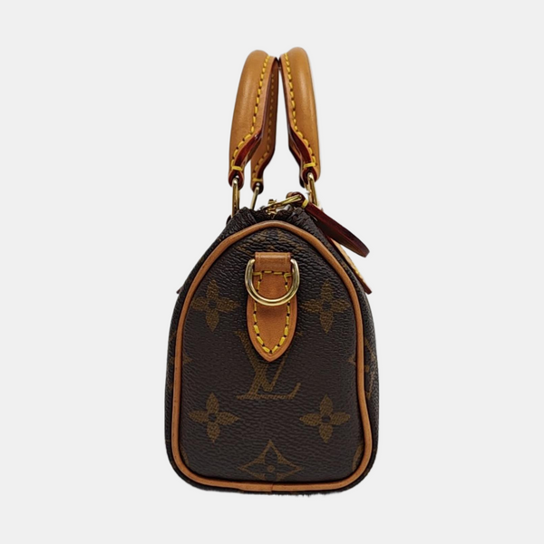 SPEEDY Nano Monogram Coated Canvas Brown