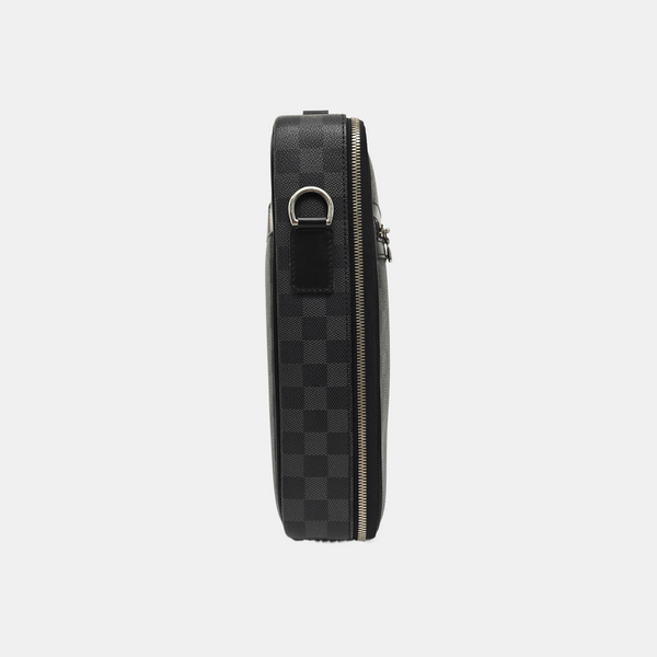 STEEVE Damier Graphite Coated Canvas Gray