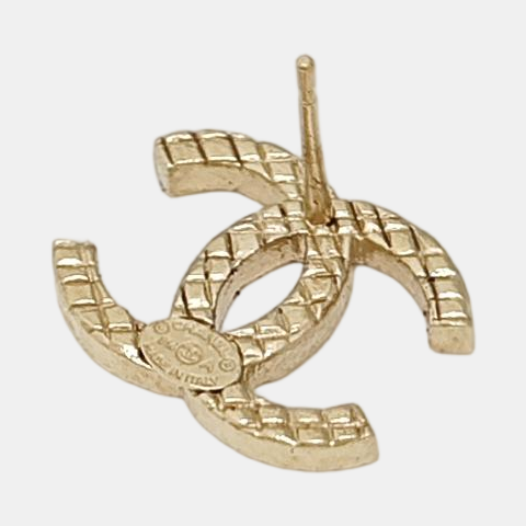 Metal Gold Stud Earrings
