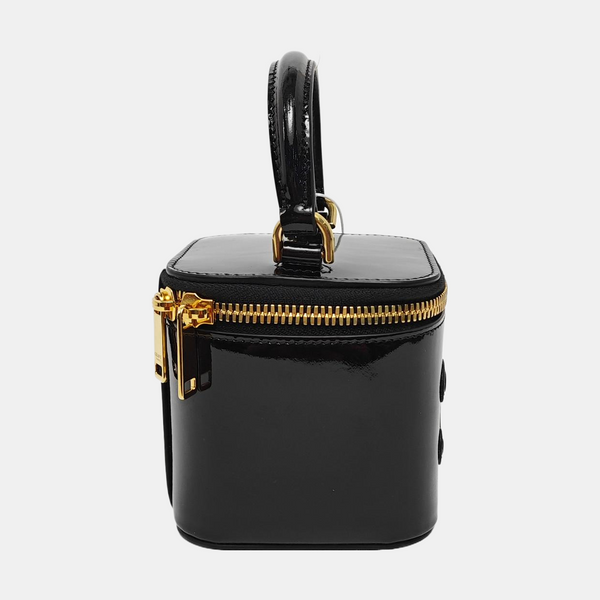 Authenticated pre-owned TRIOMPHE Patent Leather Black - Bucket Bag at Looply