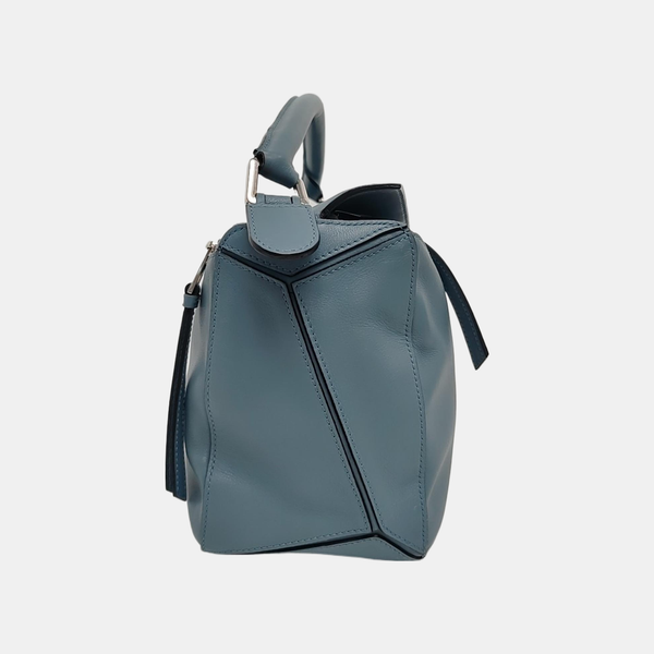 Authenticated pre-owned Puzzle Medium Calfskin Blue - Crossbody Bag at Looply