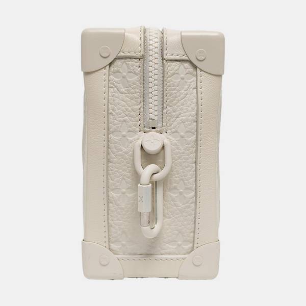 SOFT TRUNK Monogram Calfskin White