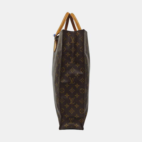 SAC PLAT GM Monogram Coated Canvas Brown