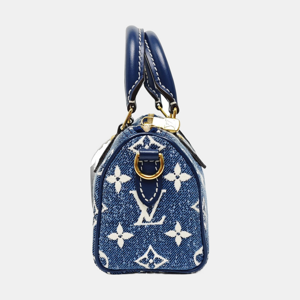 SPEEDY Nano Monogram Denim Blue