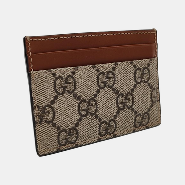 Monogram Coated Canvas Card Holder Brown