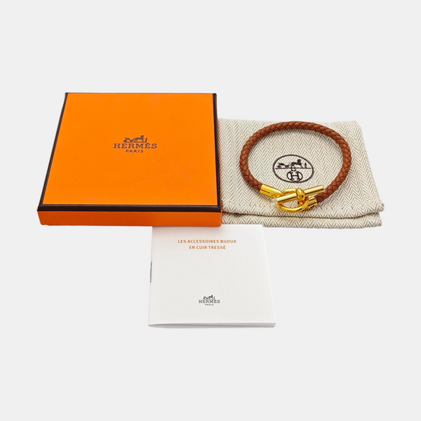 Glenan Leather Brown Bangle