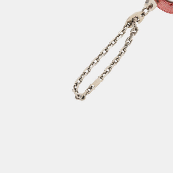 Red Leather Bag Charm