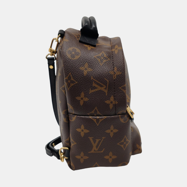 PALM SPRINGS Mini Monogram Coated Canvas Brown