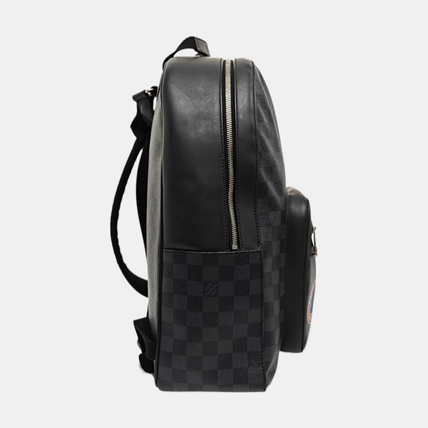 JOSH Damier Graphite Coated Canvas Gray