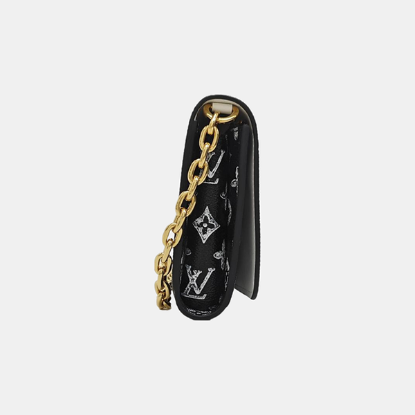 TWIST PM Monogram Coated Canvas Black