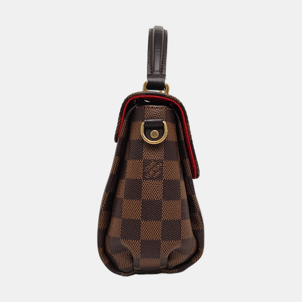CROISETTE Damier Ebene Coated Canvas Brown