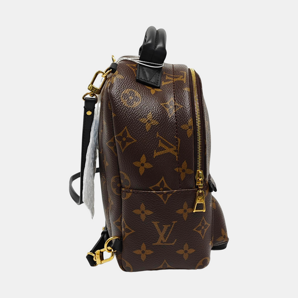 PALM SPRINGS Mini Monogram Coated Canvas Brown