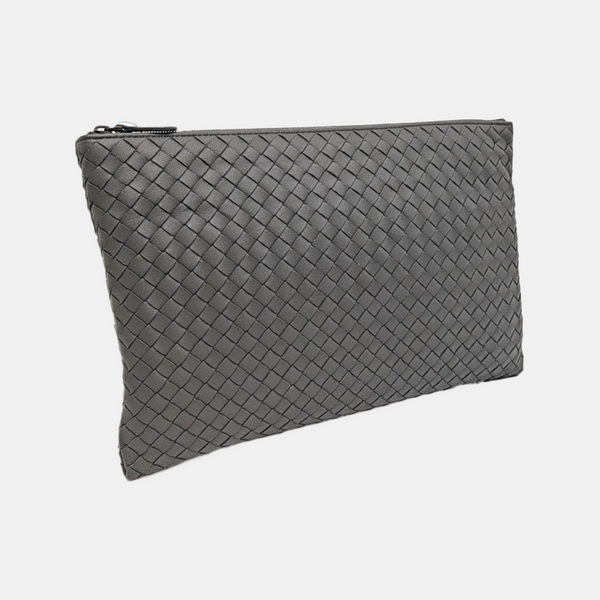 Lambskin Clutch Gray
