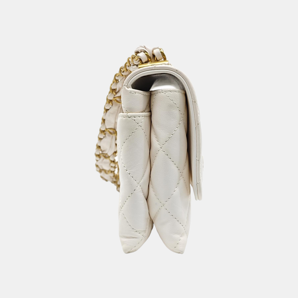 WOC Quilted Calfskin White