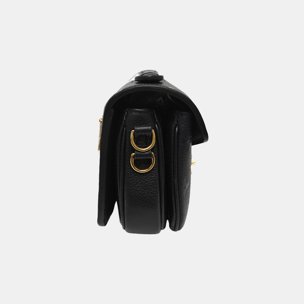 MÉTIS EAST WEST Monogram Calfskin Black