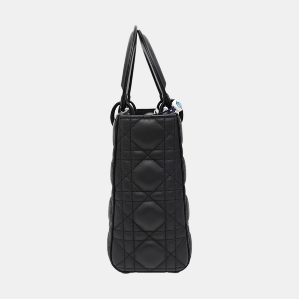 Lady Dior Small Cannage Calfskin Black
