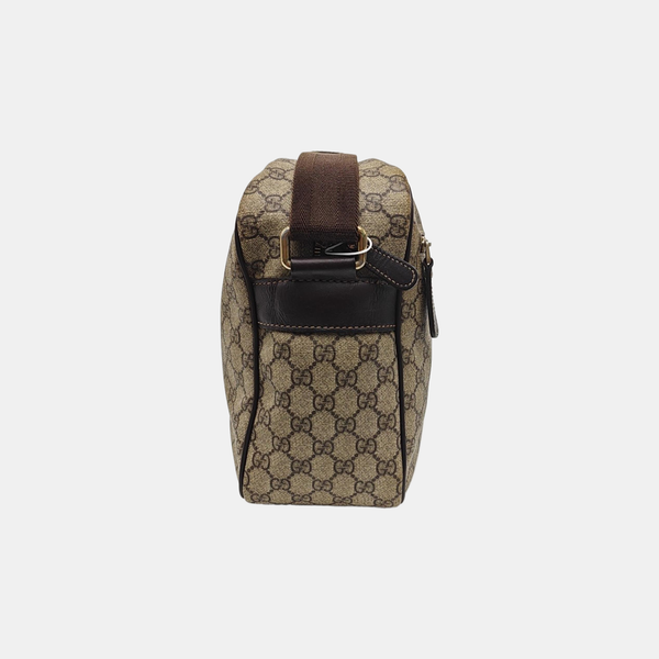 Monogram Coated Canvas Shoulder Bag Brown