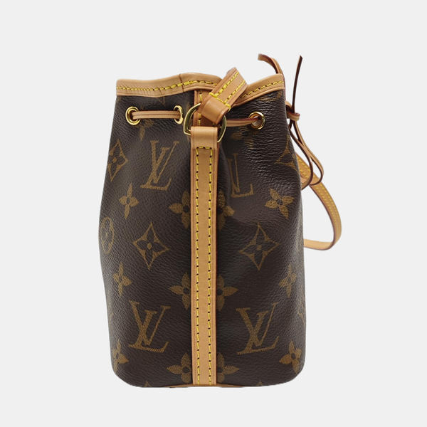 NÉONOÉ Nano Monogram Coated Canvas Brown