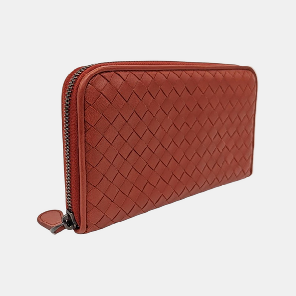 Lambskin Wallet Red