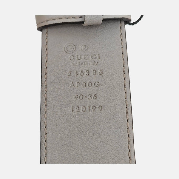 Leather Belt Gray