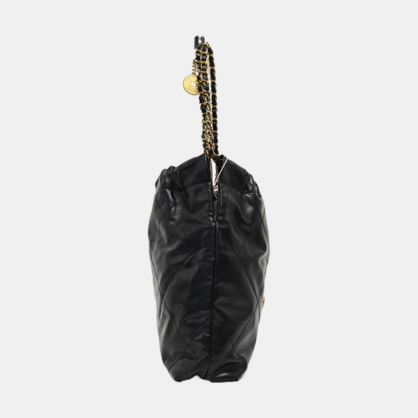 CHANEL 22 Small Quilted Calfskin Black