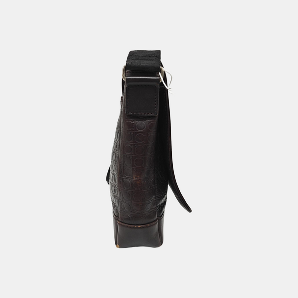 Calfskin Shoulder Bag Brown