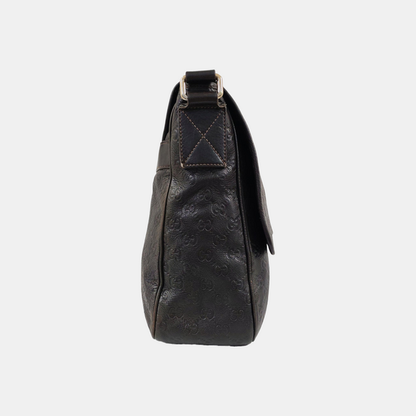 GG Imprime Monogram Calfskin Brown