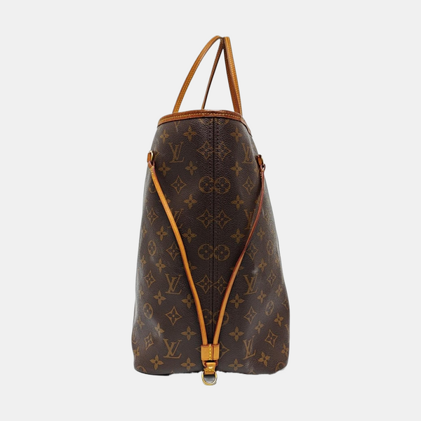 NEVERFULL GM Monogram Coated Canvas Brown