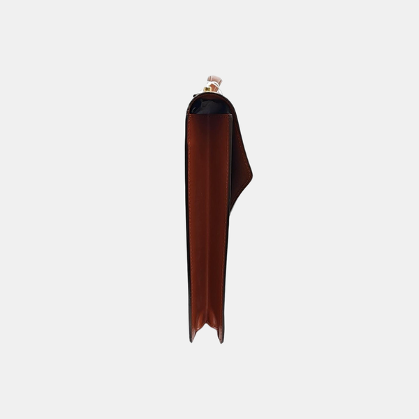 PORTE DOCUMENT Monogram Coated Canvas Brown